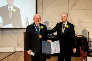 Hep B Gala D. Lorne Tyrrell, MD, PhD, recipient of the Baruch S. Blumberg Prize 